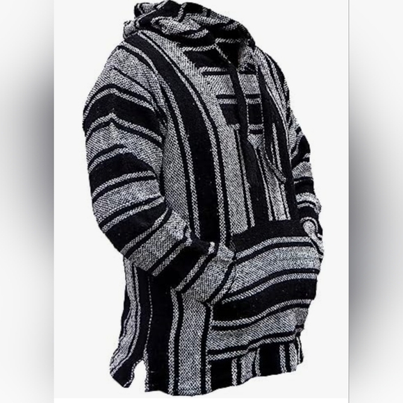 Black and Gray Striped Men's Shirt - Picture 2 of 4